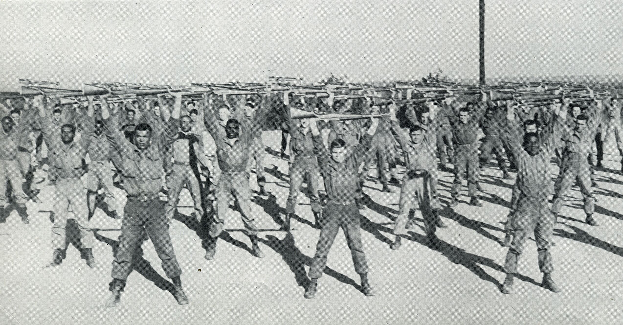 Integrated troops at Fort Jackson